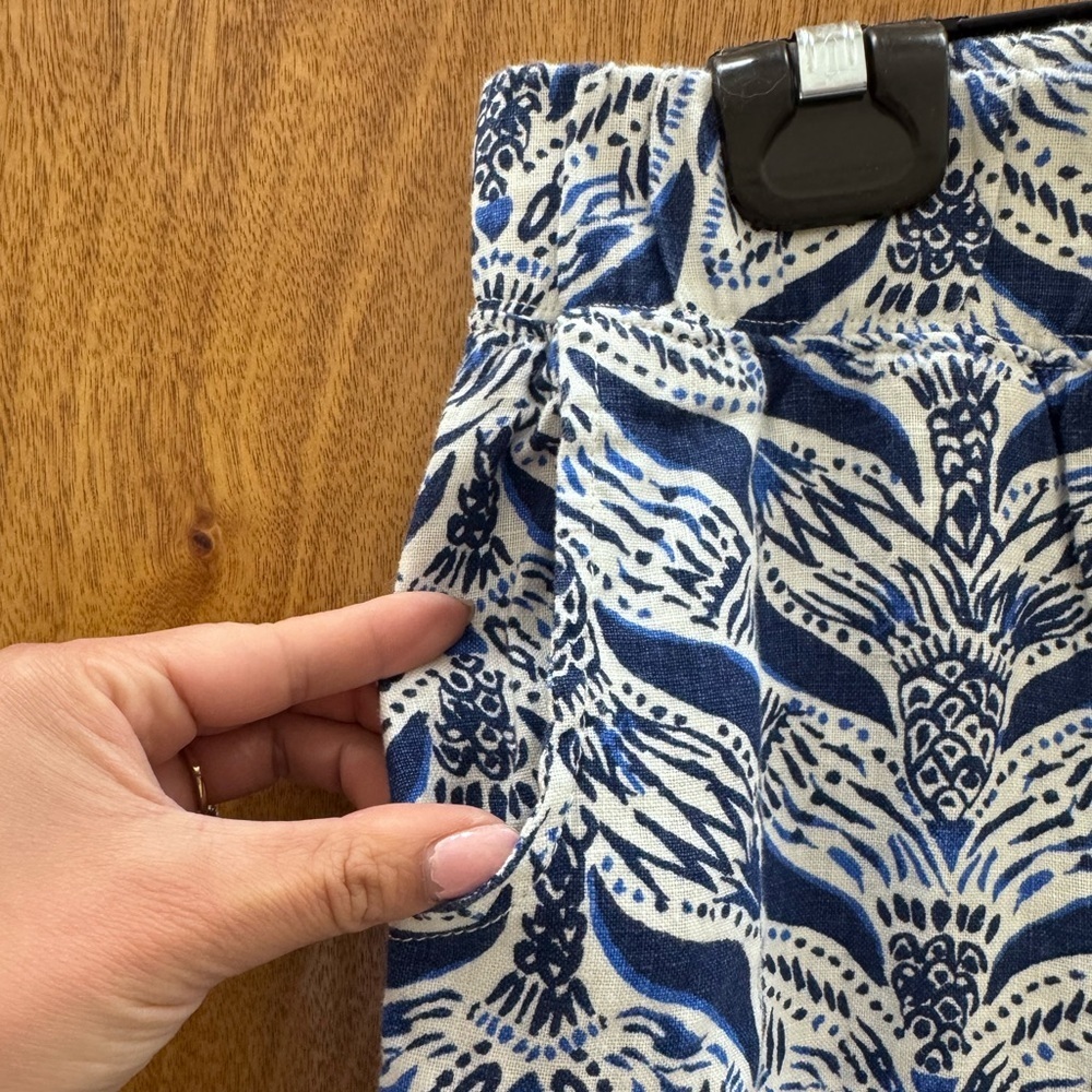 Lilly Pulitzer Bal Harbour Wide Leg Linen Palazzo Pants A Mermaids Tail print. - Picture 4 of 4